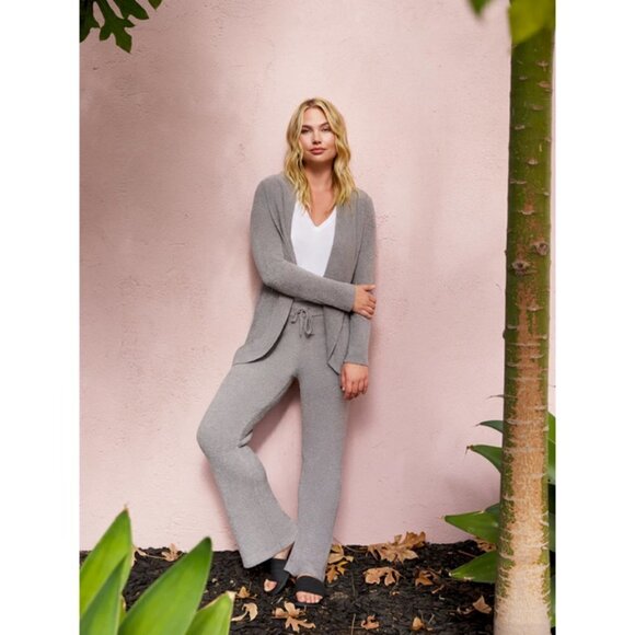 💕BAREFOOT DREAMS💕 CozyChic Lite Circle Cardigan ~ Pewter Gray 2X NWT - Picture 2 of 16